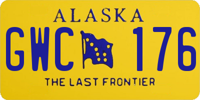 AK license plate GWC176