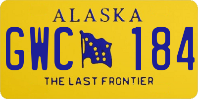 AK license plate GWC184