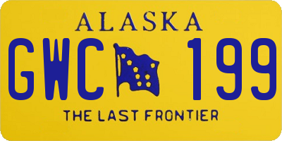 AK license plate GWC199