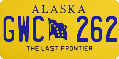 AK license plate GWC262