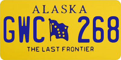 AK license plate GWC268