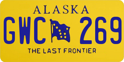 AK license plate GWC269