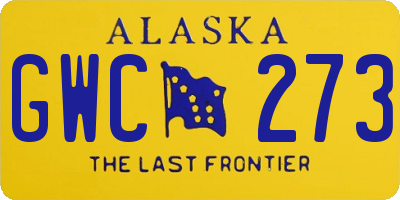 AK license plate GWC273