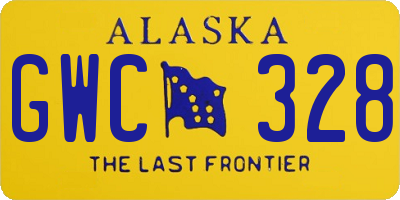 AK license plate GWC328