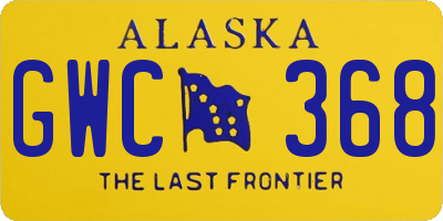 AK license plate GWC368