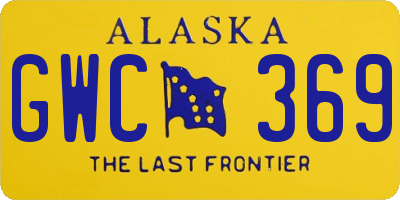 AK license plate GWC369