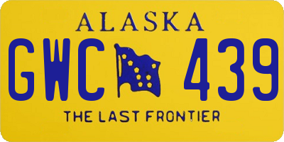 AK license plate GWC439