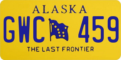 AK license plate GWC459