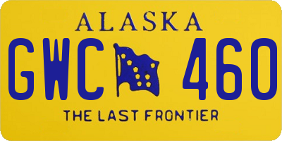 AK license plate GWC460