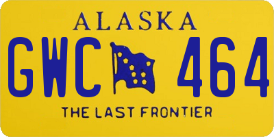 AK license plate GWC464