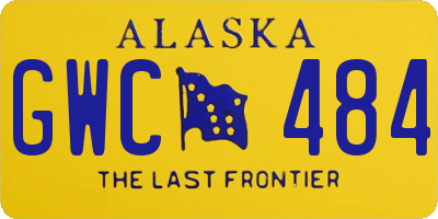 AK license plate GWC484