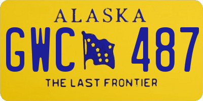 AK license plate GWC487