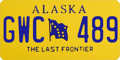 AK license plate GWC489