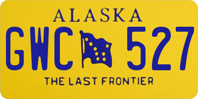 AK license plate GWC527