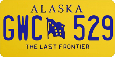 AK license plate GWC529