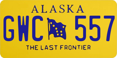 AK license plate GWC557