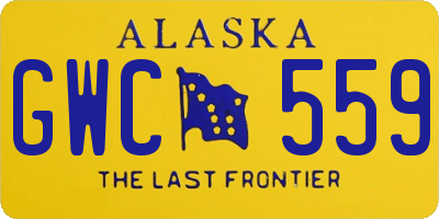 AK license plate GWC559