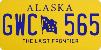 AK license plate GWC565