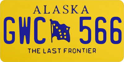 AK license plate GWC566