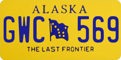 AK license plate GWC569