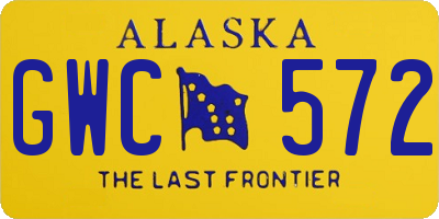 AK license plate GWC572