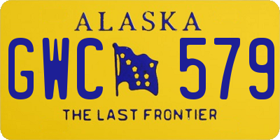 AK license plate GWC579