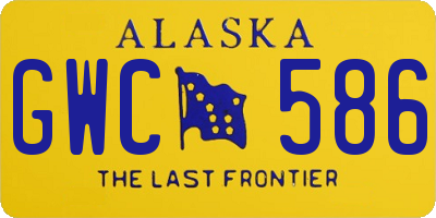 AK license plate GWC586