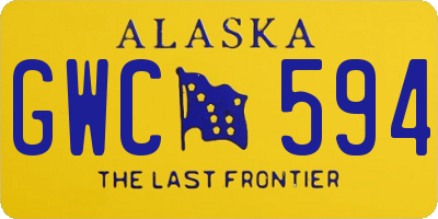 AK license plate GWC594