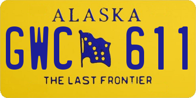 AK license plate GWC611