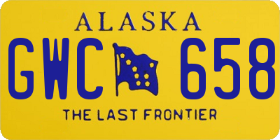 AK license plate GWC658