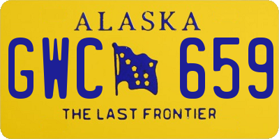 AK license plate GWC659