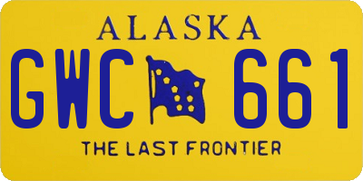 AK license plate GWC661