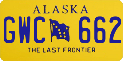 AK license plate GWC662