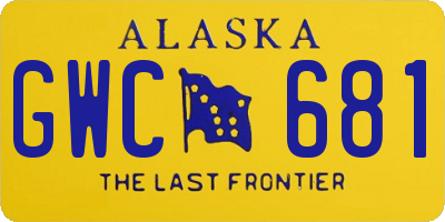 AK license plate GWC681