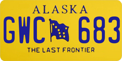 AK license plate GWC683