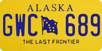 AK license plate GWC689