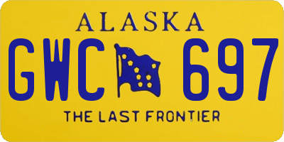 AK license plate GWC697