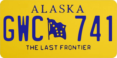 AK license plate GWC741