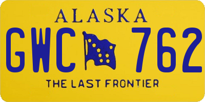 AK license plate GWC762