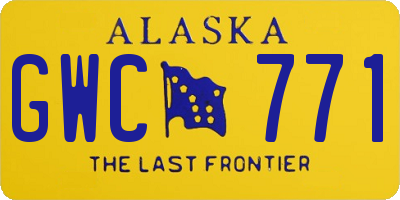 AK license plate GWC771