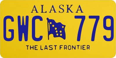 AK license plate GWC779
