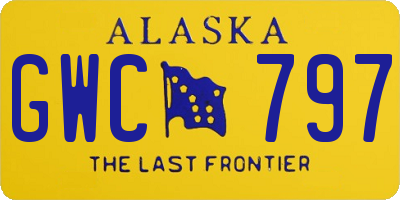 AK license plate GWC797