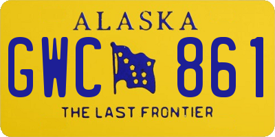 AK license plate GWC861