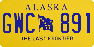 AK license plate GWC891