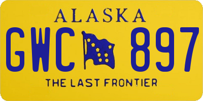 AK license plate GWC897