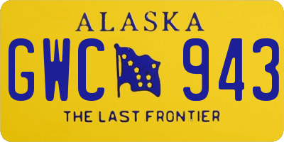 AK license plate GWC943