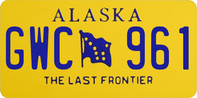 AK license plate GWC961