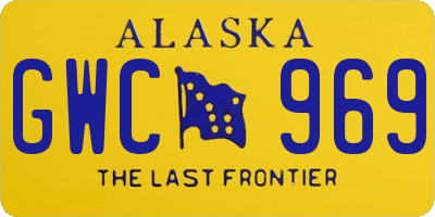 AK license plate GWC969