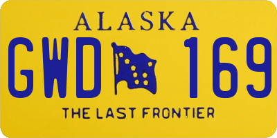 AK license plate GWD169