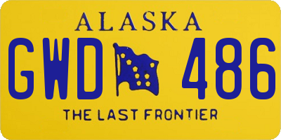 AK license plate GWD486